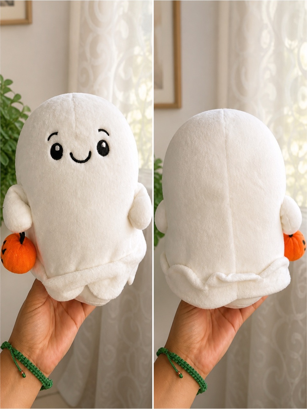 Hallmark Plush Soft White Toy with Gray Logo Tag